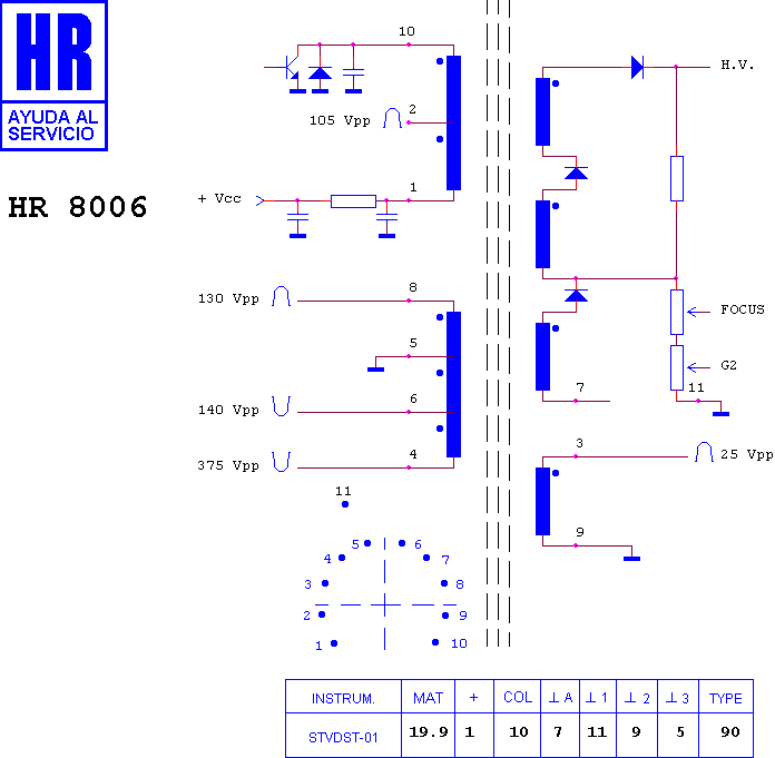 Schematic diagram for HR 8006