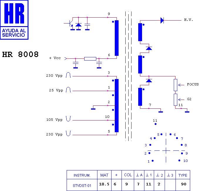 Schematic diagram for HR 8008