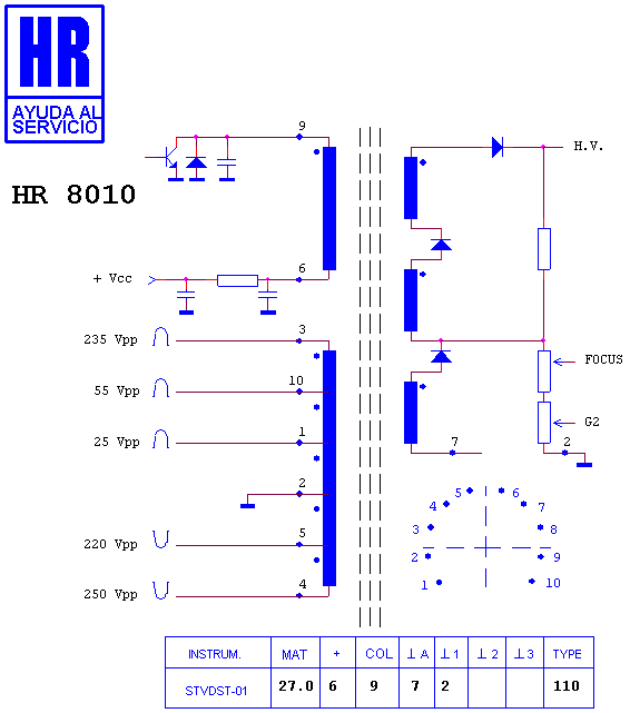 Schematic diagram for HR 8010