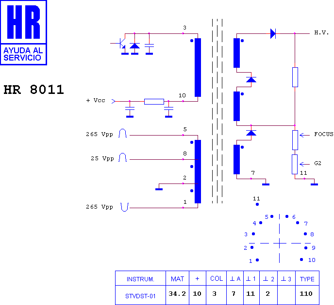 Schematic diagram for HR 8011