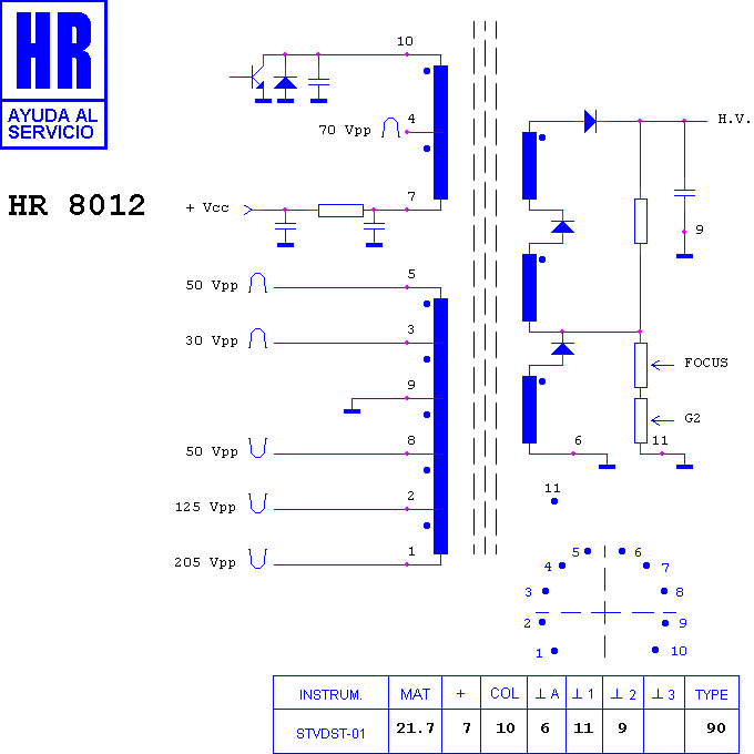 Schematic diagram for HR 8012