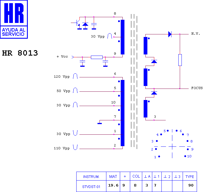 Schematic diagram for HR 8013