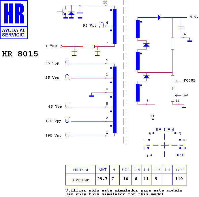 Schematic diagram for HR 8015