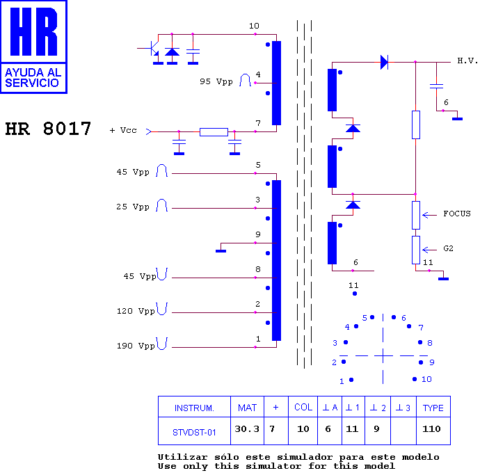 Schematic diagram for HR 8017