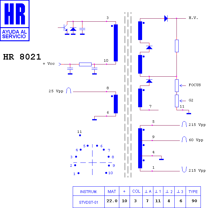 Schematic diagram for HR 8021