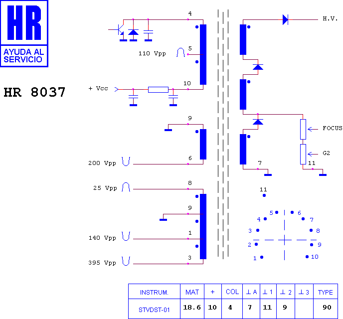 Schematic diagram for HR 8037