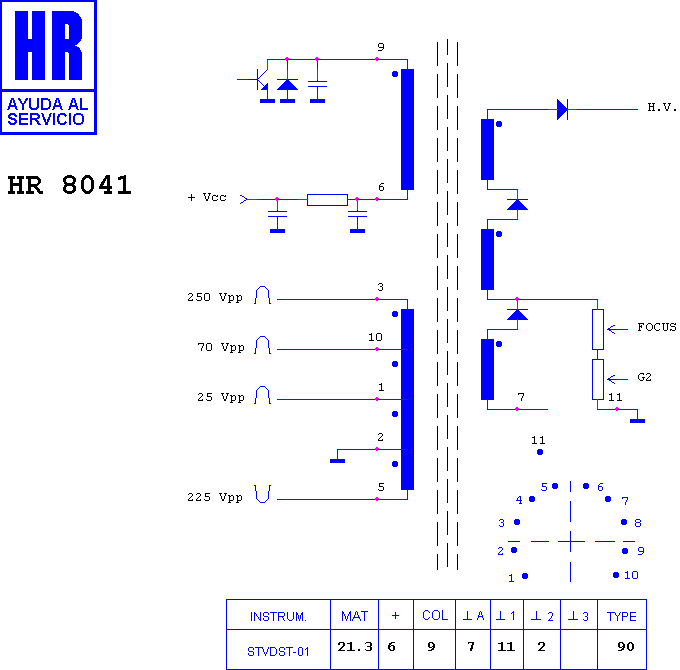 Schematic diagram for HR 8041