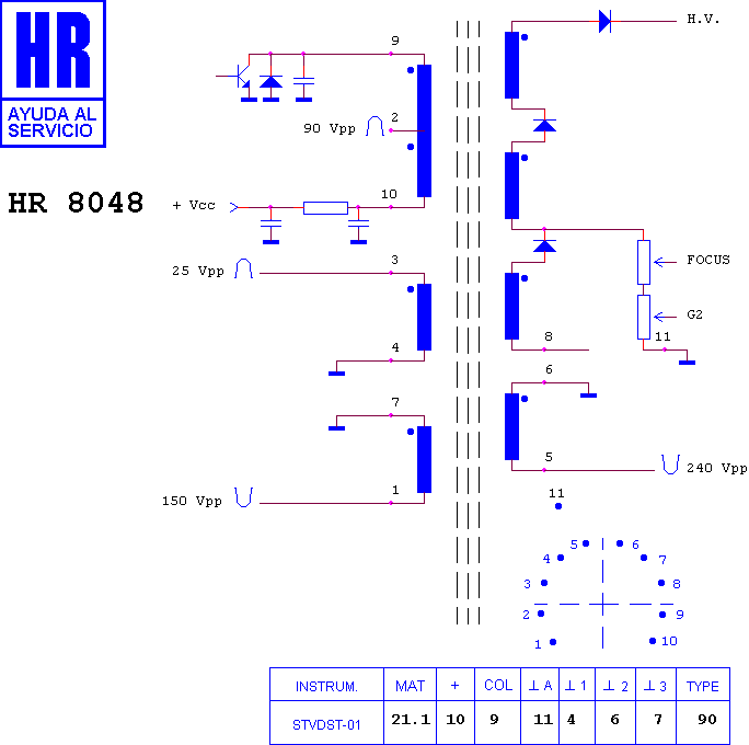 Schematic diagram for HR 8048