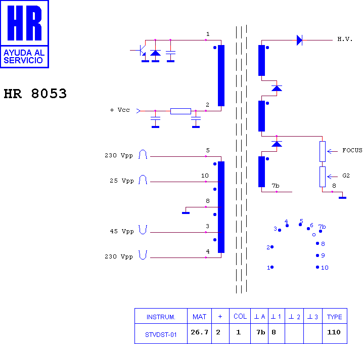 Schematic diagram for HR 8053