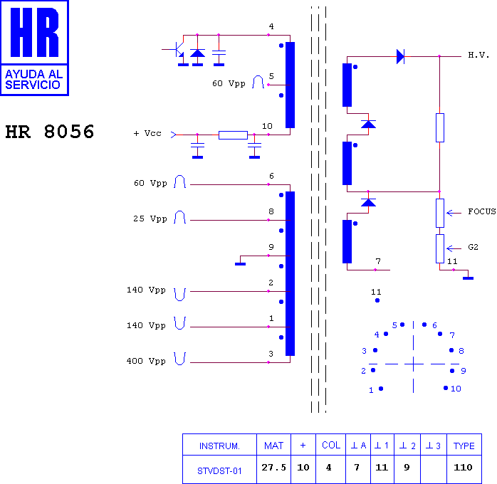 Schematic diagram for HR 8056