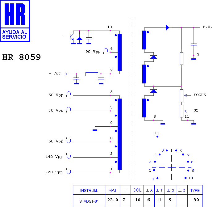 Schematic diagram for HR 8059