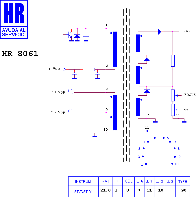 Schematic diagram for HR 8061