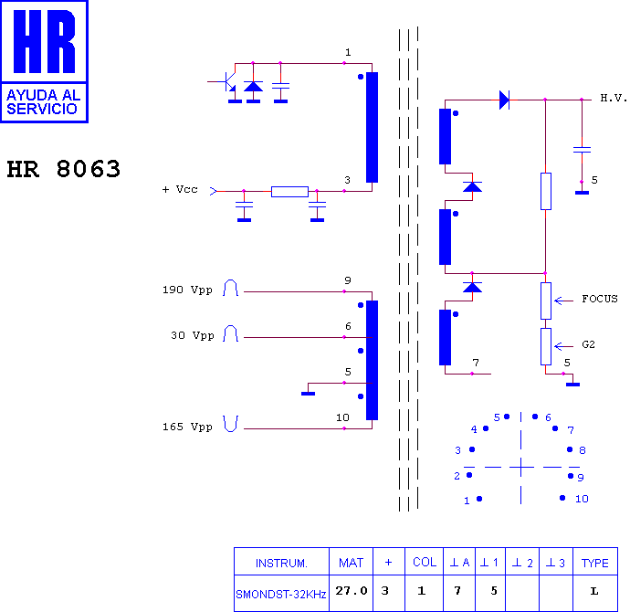 Schematic diagram for HR 8063