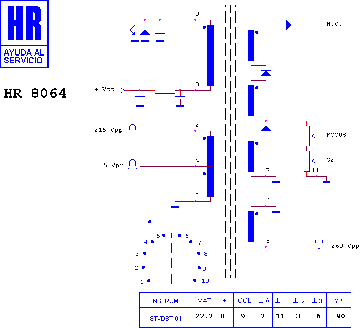Schematic diagram for HR 8064
