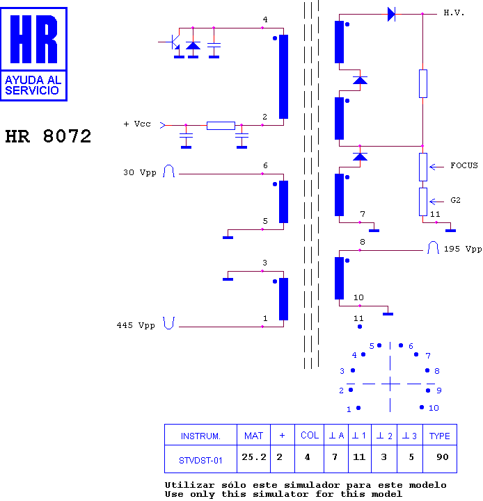 Schematic diagram for HR 8072