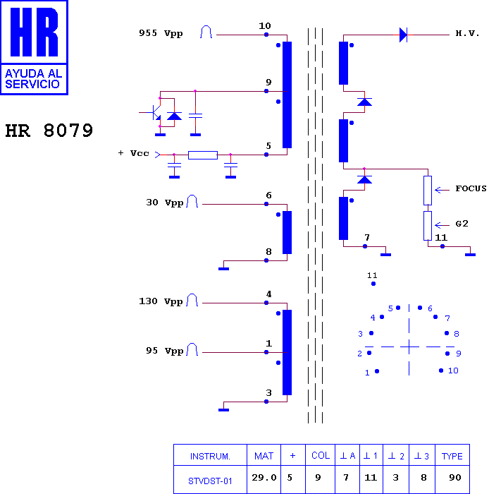 Schematic diagram for HR 8079