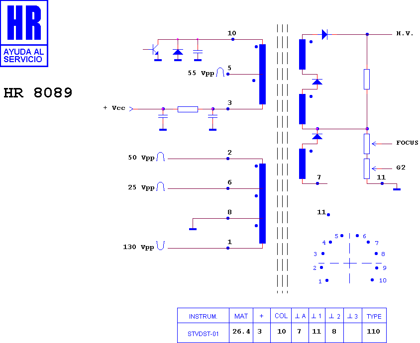 Schematic diagram for HR 8089