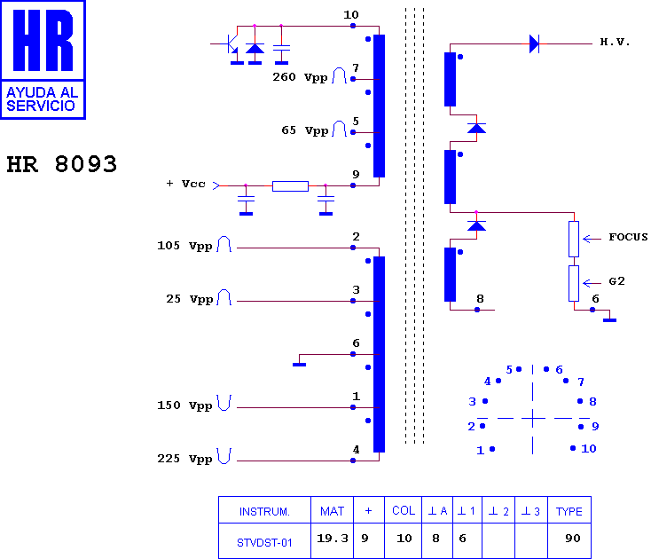 Schematic diagram for HR 8093