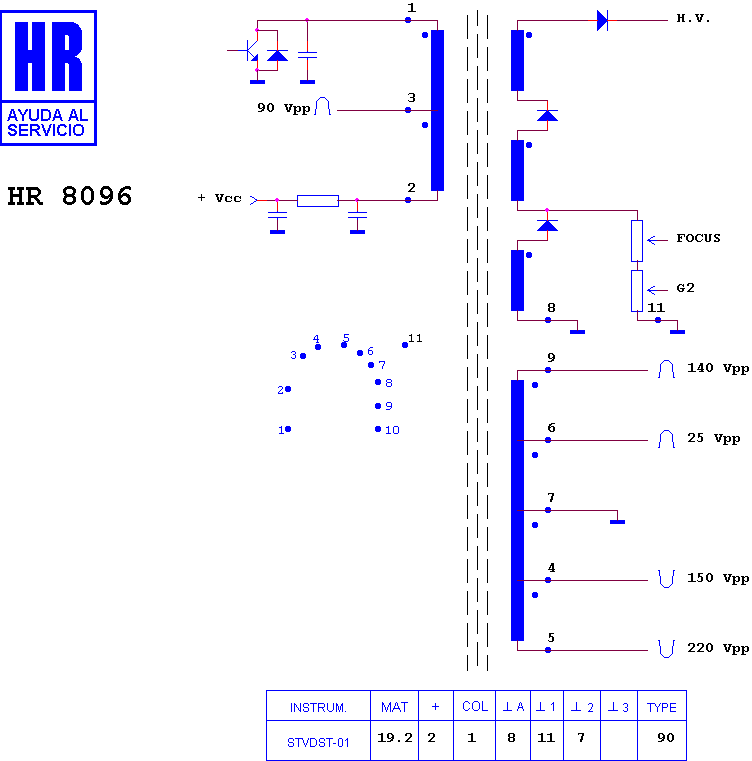 Schematic diagram for HR 8096