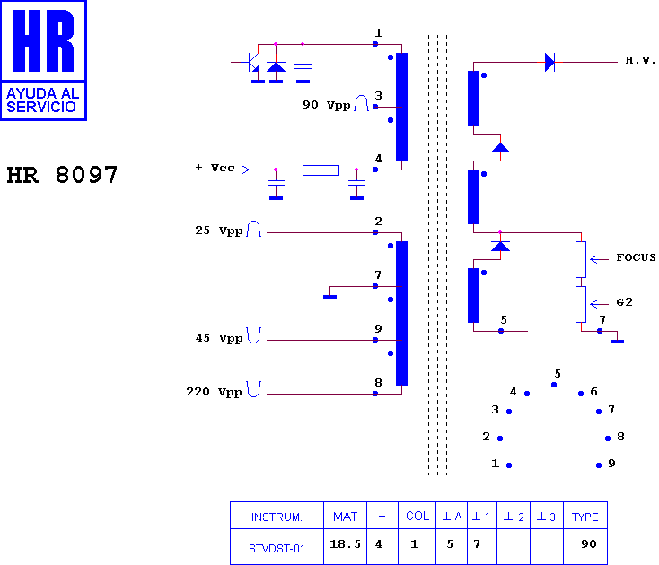 Schematic diagram for HR 8097