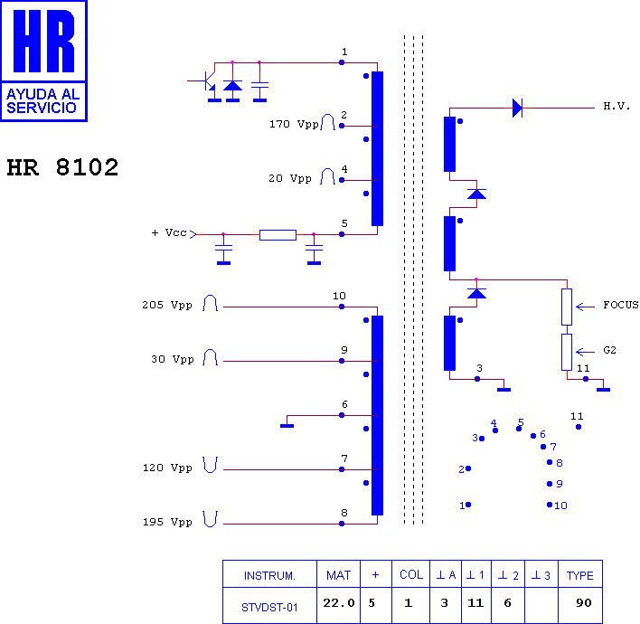 Schematic diagram for HR 8102