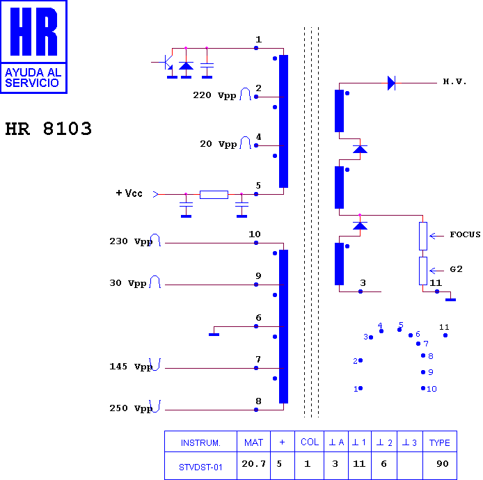 Schematic diagram for HR 8103