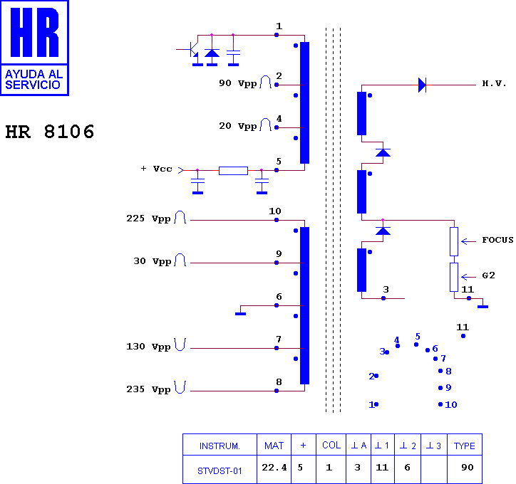 Schematic diagram for HR 8106