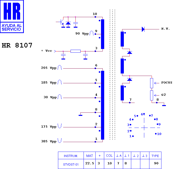 Schematic diagram for HR 8107