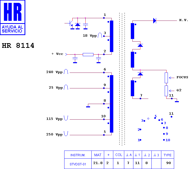 Schematic diagram for HR 8114