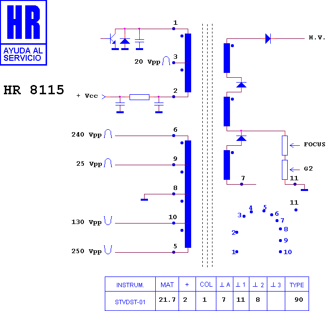 Schematic diagram for HR 8115