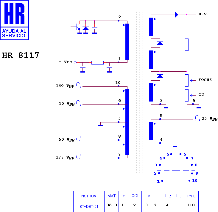 Schematic diagram for HR 8117