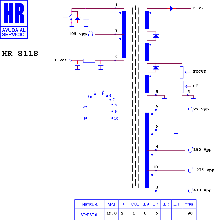 Schematic diagram for HR 8118
