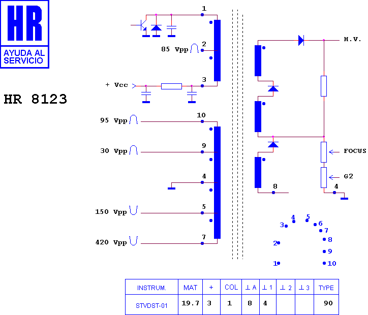 Schematic diagram for HR 8123