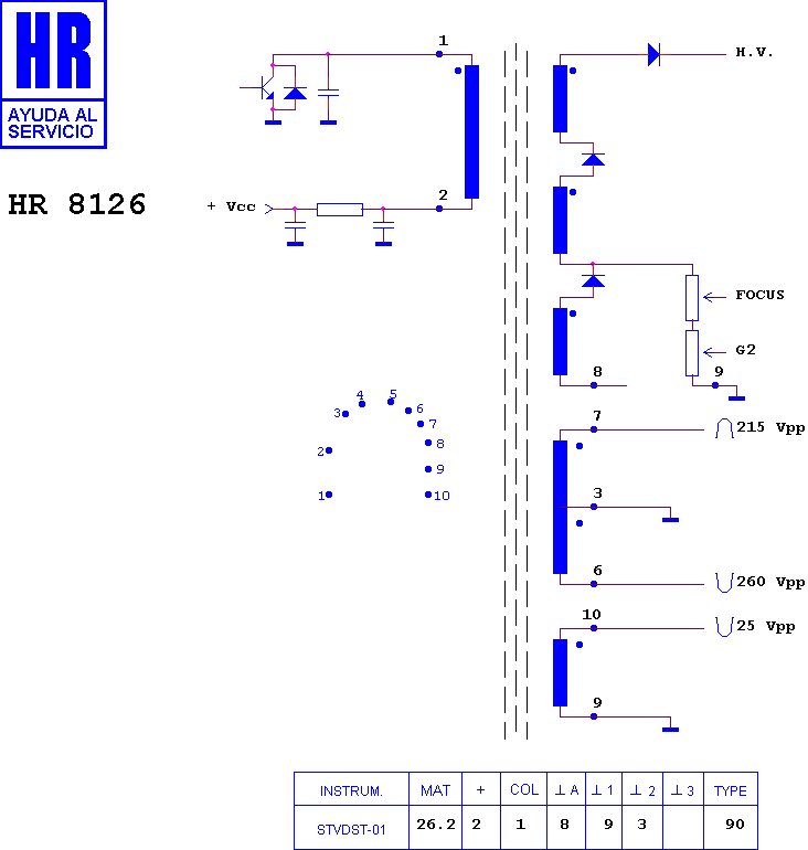 Schematic diagram for HR 8126