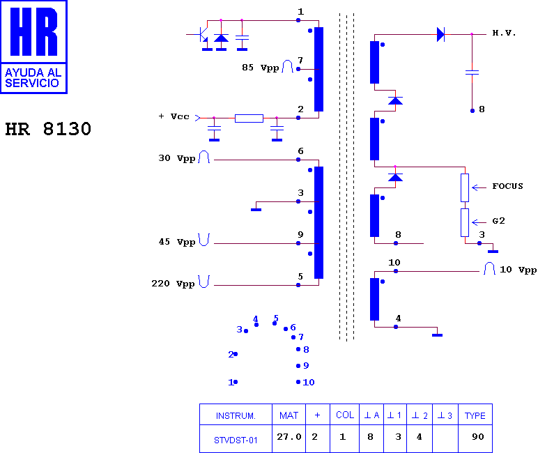 Schematic diagram for HR 8130