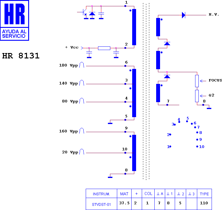 Schematic diagram for HR 8131