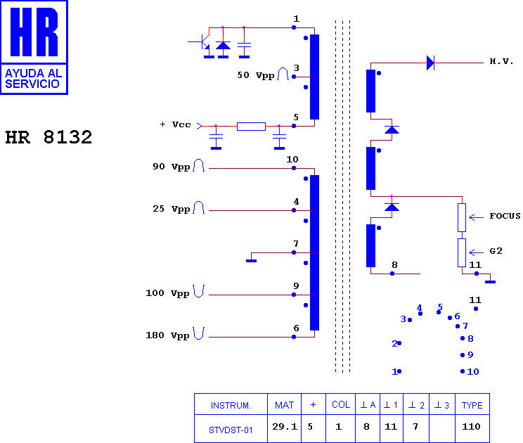 Schematic diagram for HR 8132