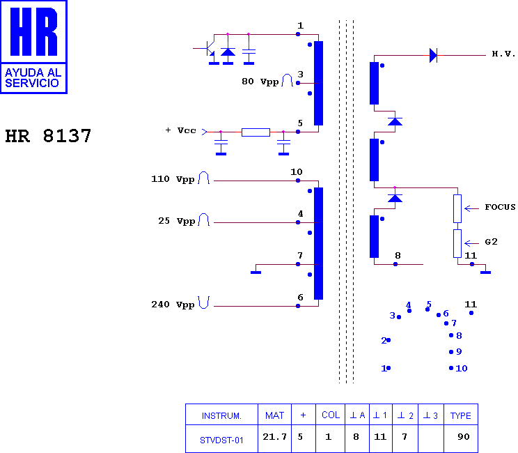 Schematic diagram for HR 8137