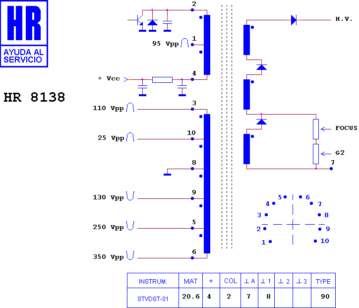 Schematic diagram for HR 8138