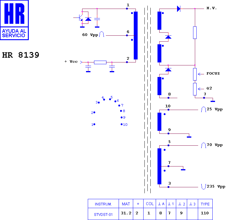 Schematic diagram for HR 8139