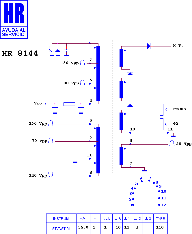 Schematic diagram for HR 8144