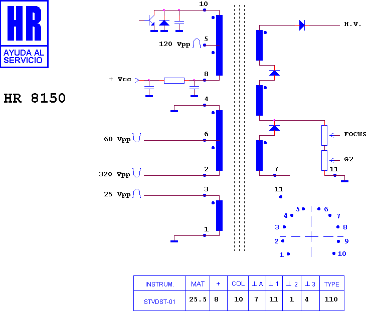 Schematic diagram for HR 8150