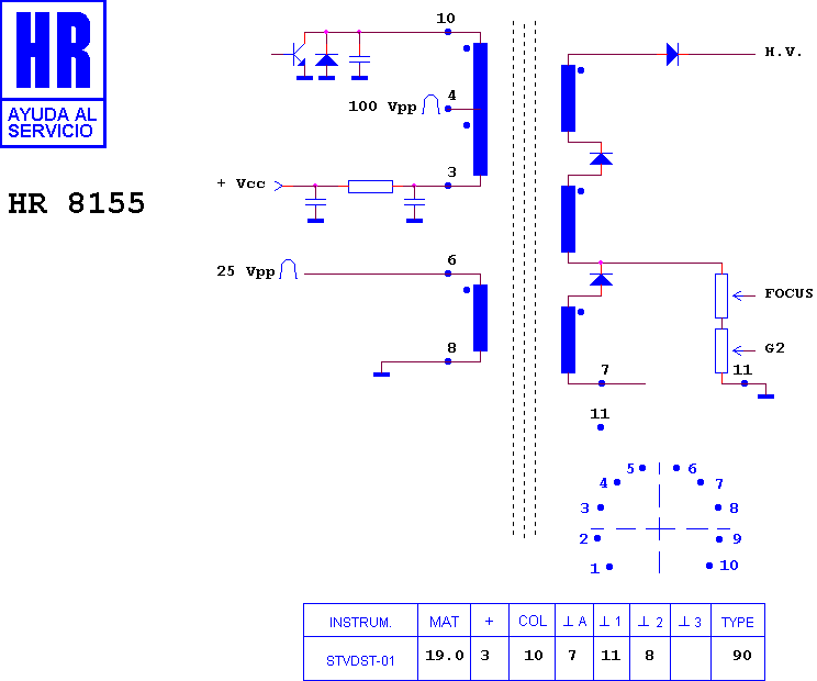 Schematic diagram for HR 8155