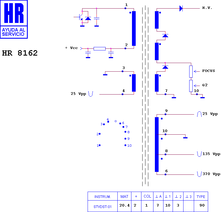 Schematic diagram for HR 8162