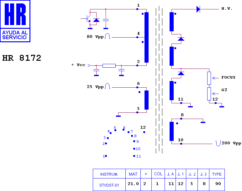 Schematic diagram for HR 8172
