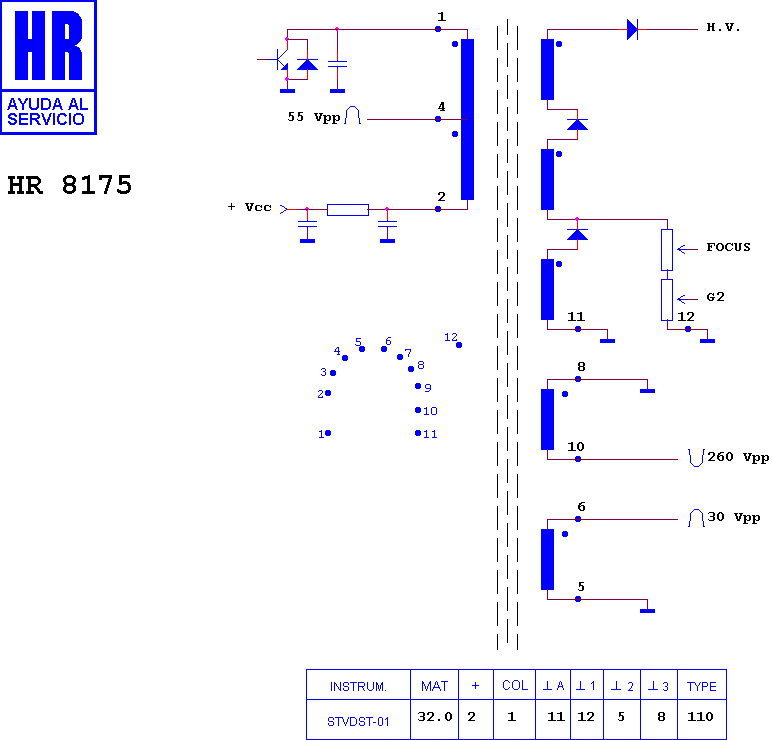 Schematic diagram for HR 8175