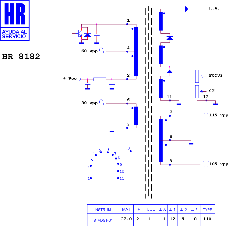Schematic diagram for HR 8182