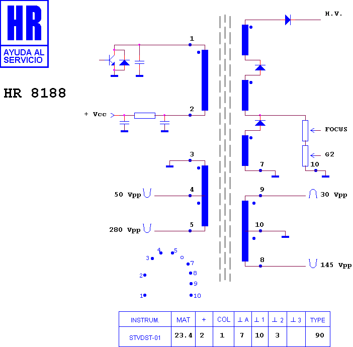 Schematic diagram for HR 8188