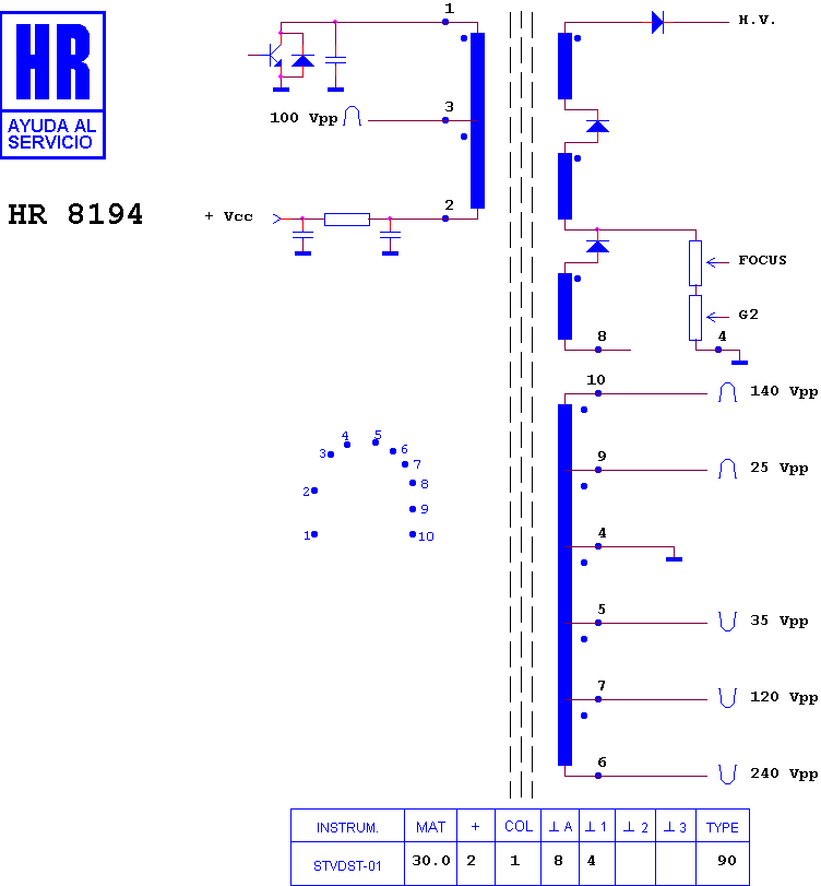 Schematic diagram for HR 8194