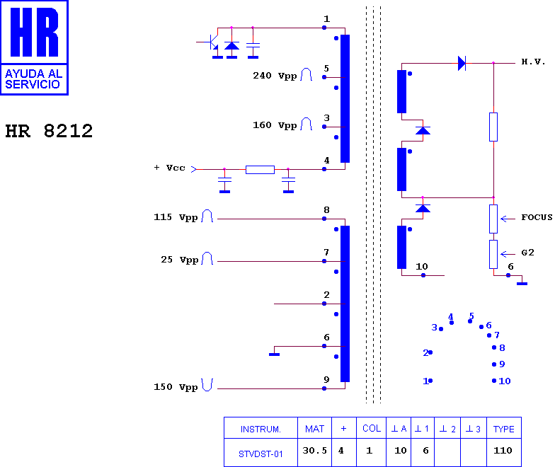 Schematic diagram for HR 8212